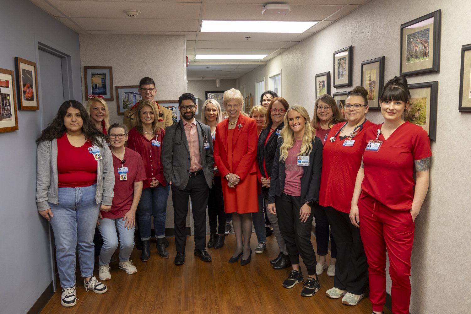Freeman Celebrates Wear Red Day for Women